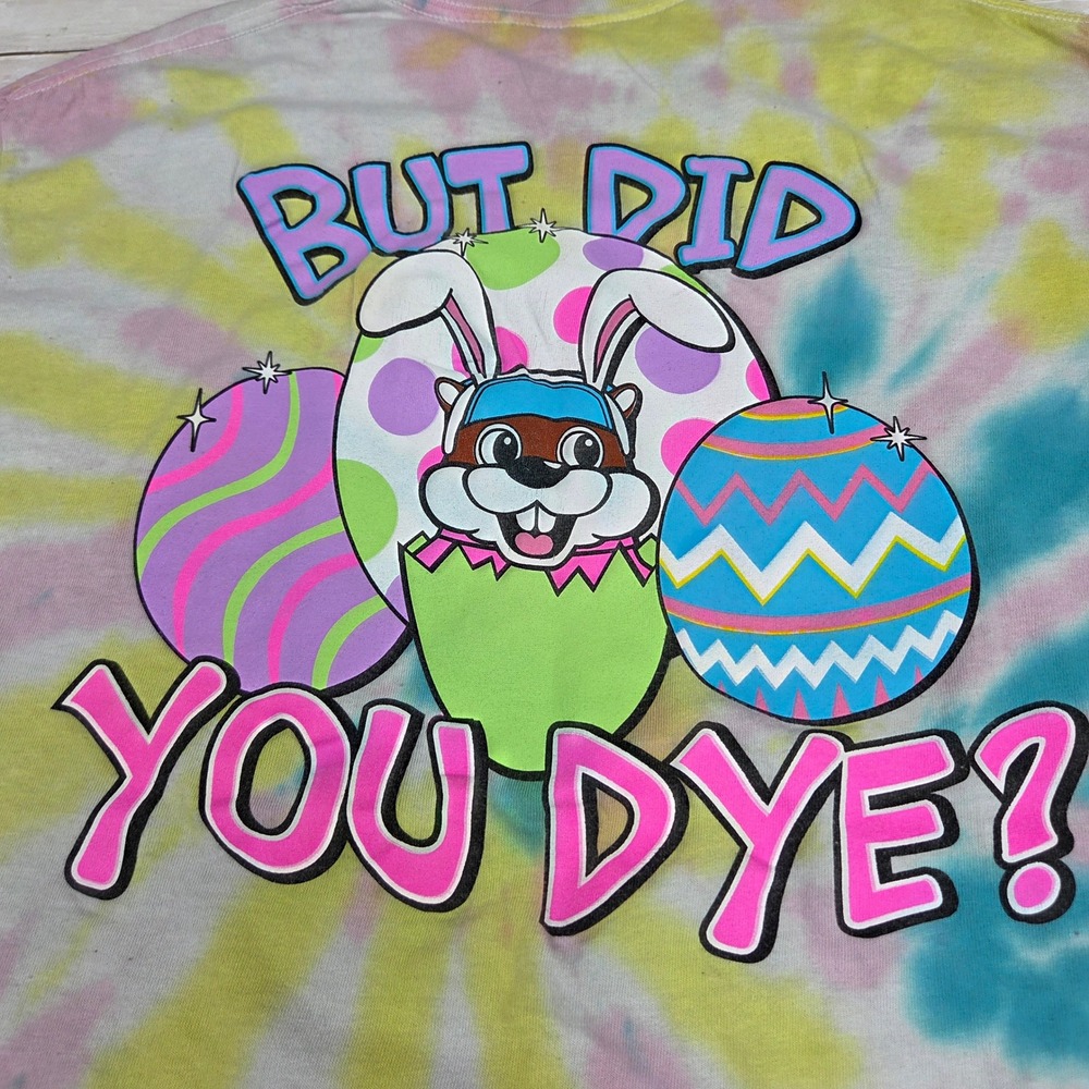 Buc-ee's T-Shirt Women Large Multicolor But Did You Dye Easter Tie-Dye Graphic - Picture 6 of 9